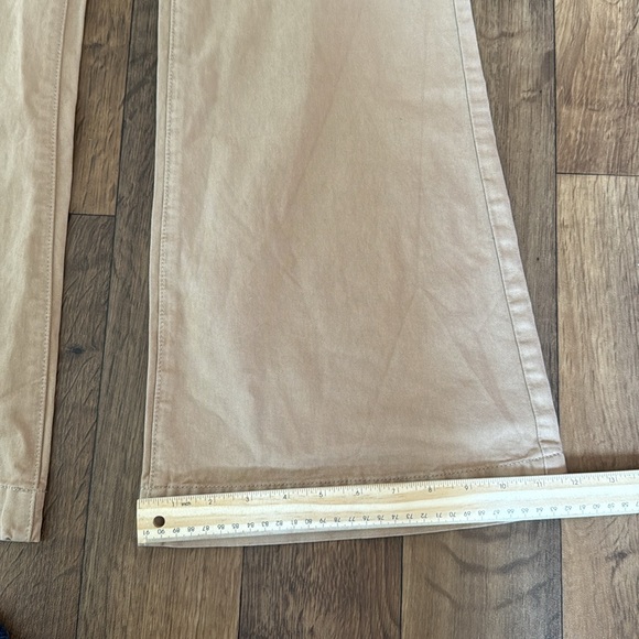 John Galt NWT Wide Leg Boot Flare Tan Khaki Pants Size Small Trendy Bottoms $42 - Picture 10 of 13